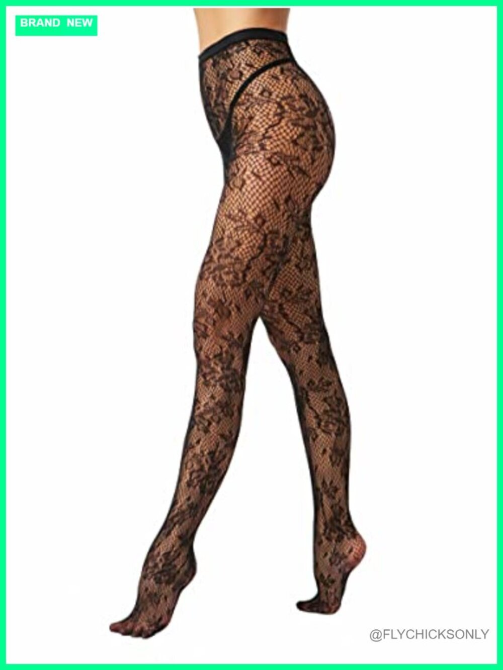 High Waist Fishnet Tights Thigh High Suspender Stockings Stretchable